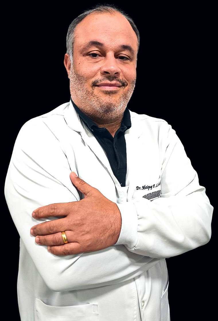 Dr. Maiquy Paulo, médico clínico geral e pré-candidato a deputado federal pelo Progressistas
